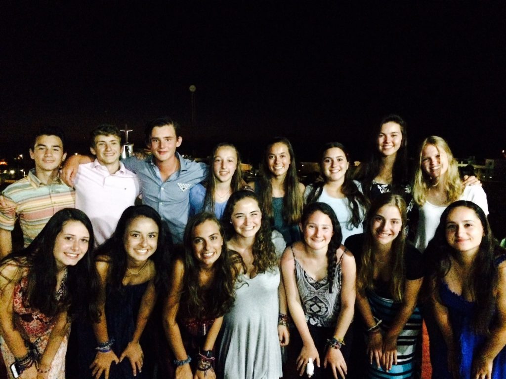 Dressed up for our final dinner.