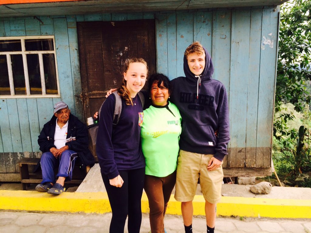 Sloan and Devon with Gloria.