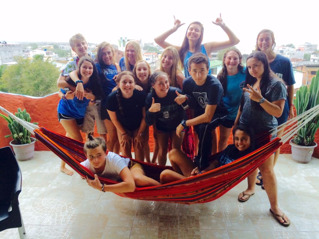 Hanging on our terrace.